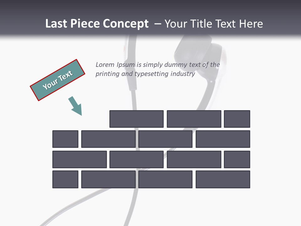 Black Studio Right PowerPoint Template