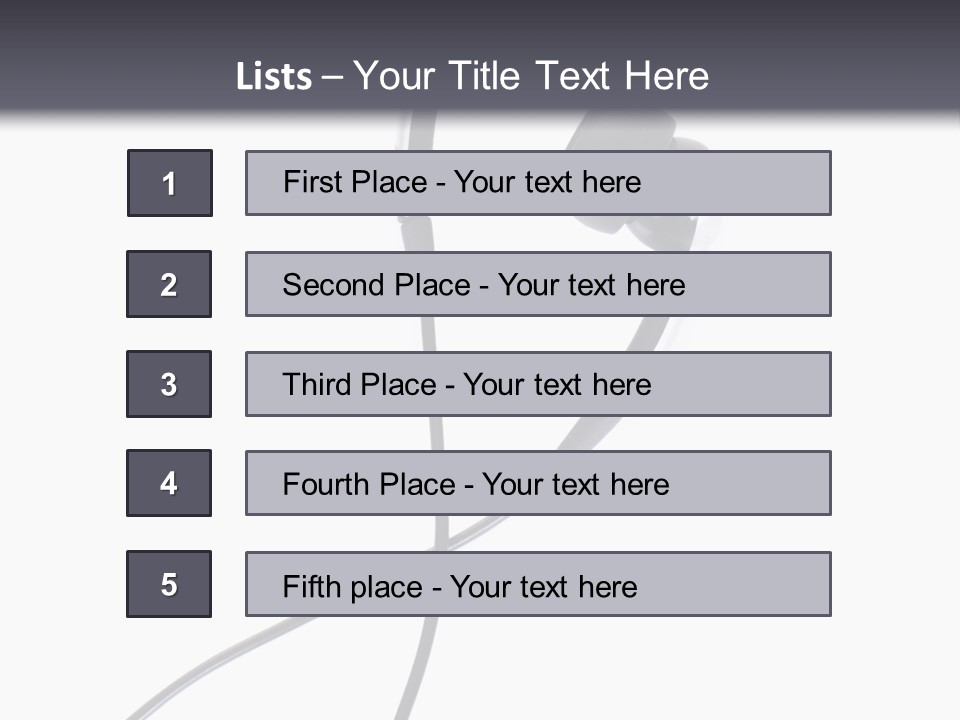 Black Studio Right PowerPoint Template