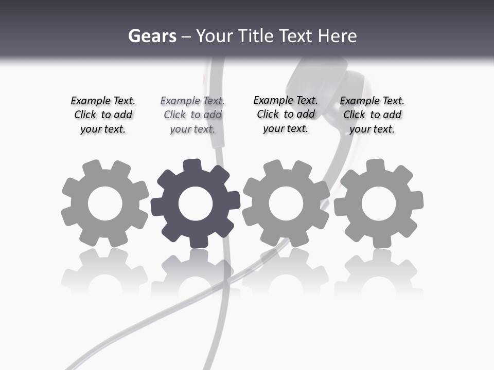 Black Studio Right PowerPoint Template