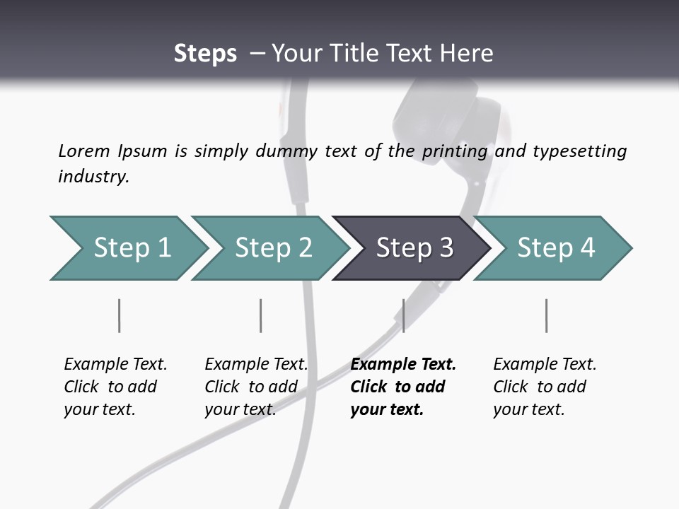 Black Studio Right PowerPoint Template
