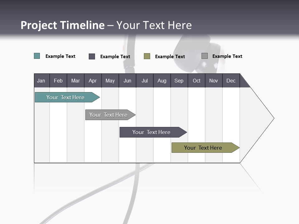 Black Studio Right PowerPoint Template