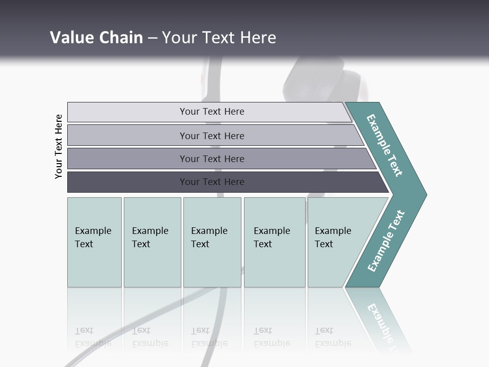 Black Studio Right PowerPoint Template