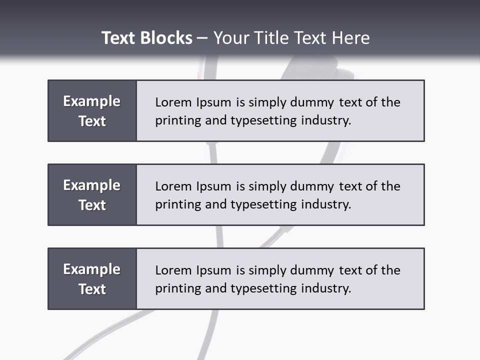 Black Studio Right PowerPoint Template