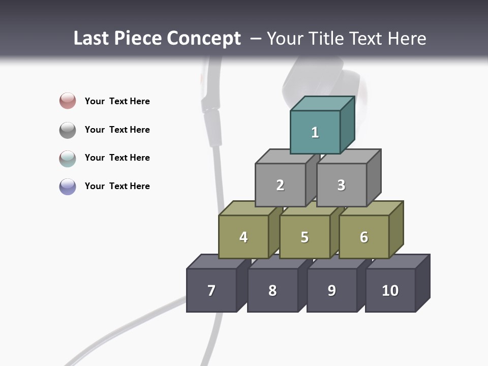 Black Studio Right PowerPoint Template