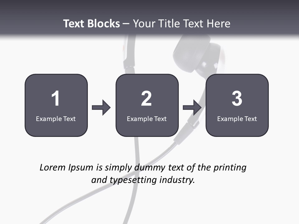 Black Studio Right PowerPoint Template