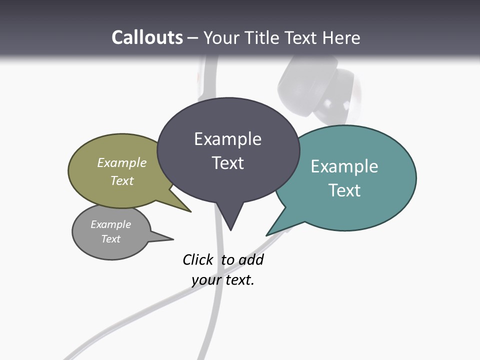 Black Studio Right PowerPoint Template