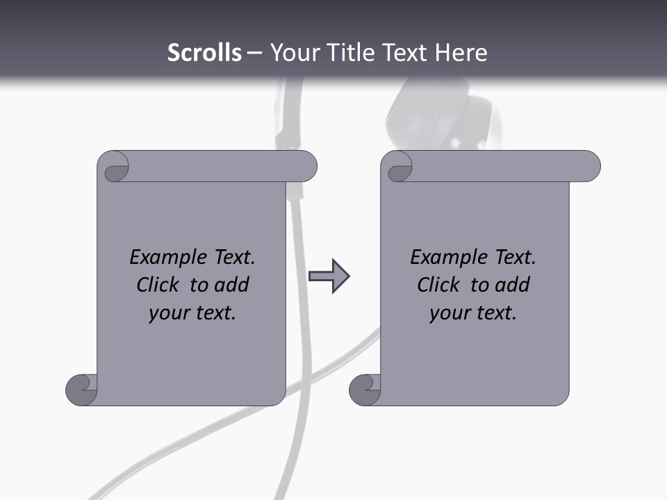 Black Studio Right PowerPoint Template