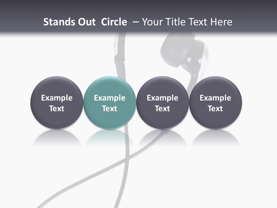 Black Studio Right PowerPoint Template