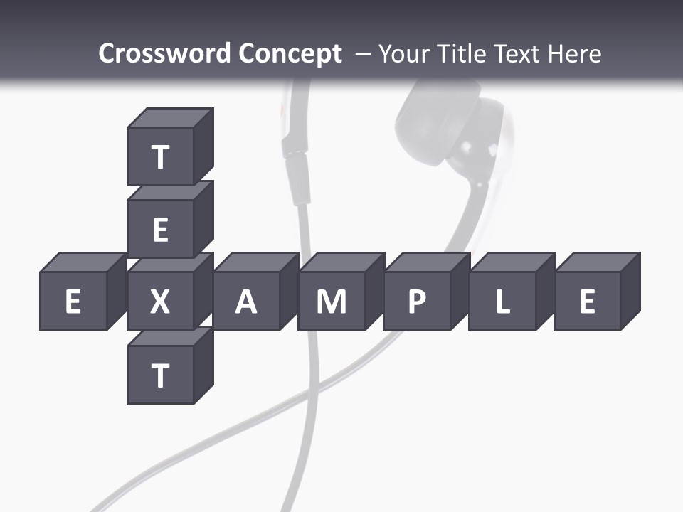 Black Studio Right PowerPoint Template