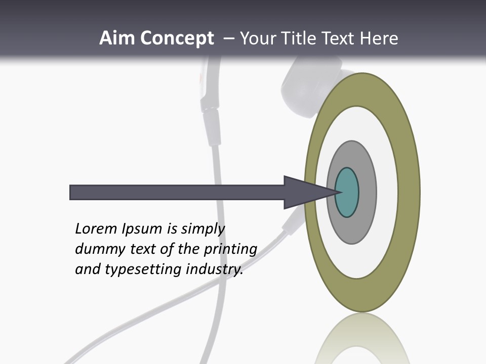 Black Studio Right PowerPoint Template