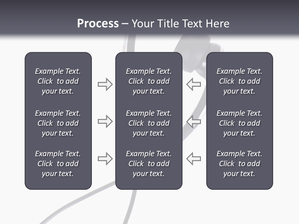 Black Studio Right PowerPoint Template