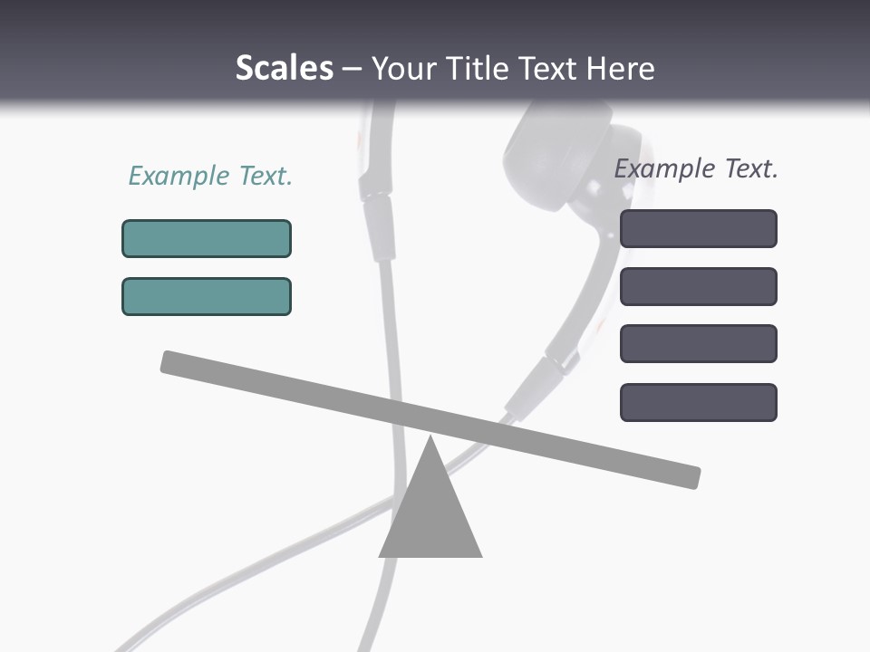 Black Studio Right PowerPoint Template
