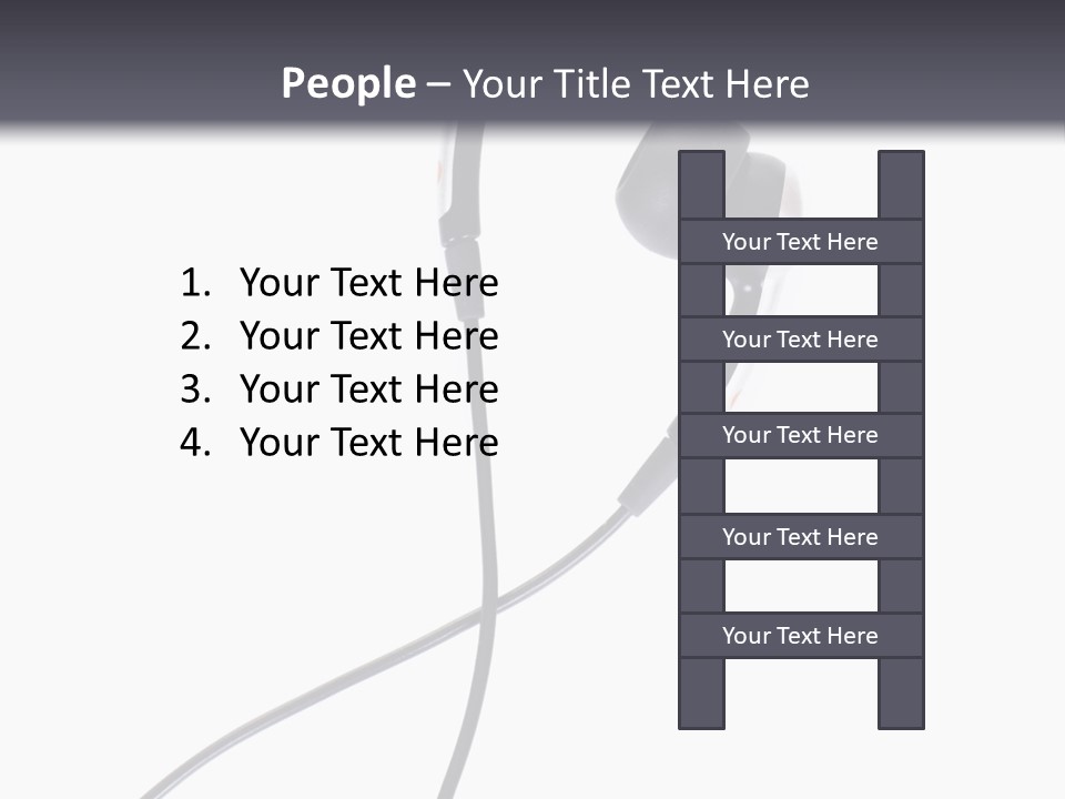 Black Studio Right PowerPoint Template