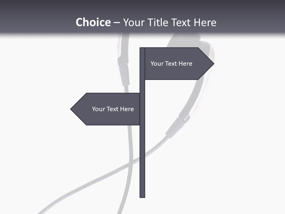 Black Studio Right PowerPoint Template