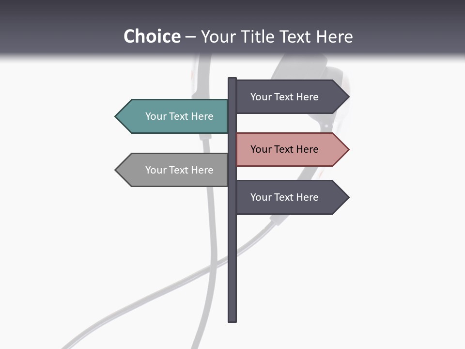 Black Studio Right PowerPoint Template