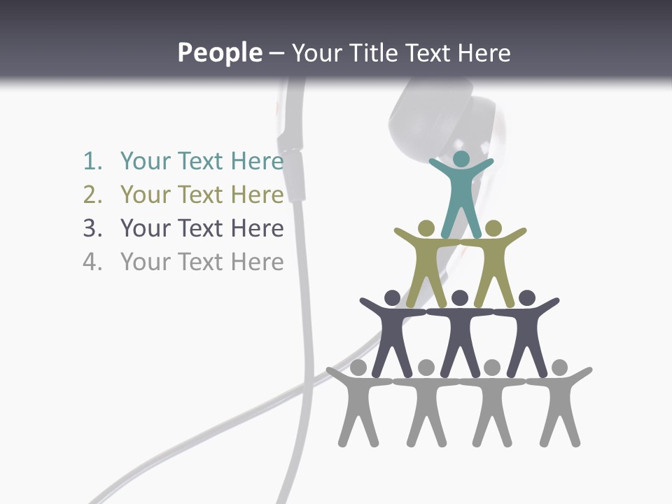 Black Studio Right PowerPoint Template