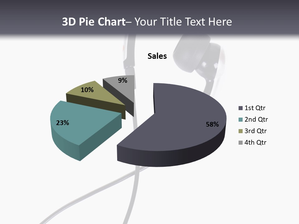 Black Studio Right PowerPoint Template