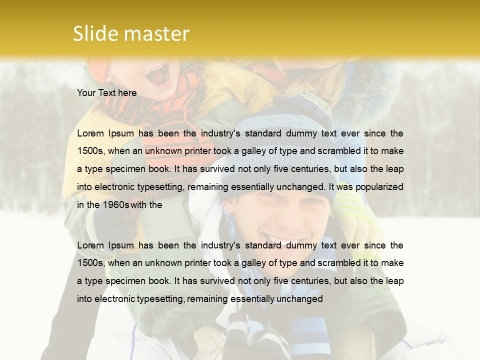 Ride Clothes Trees PowerPoint Template