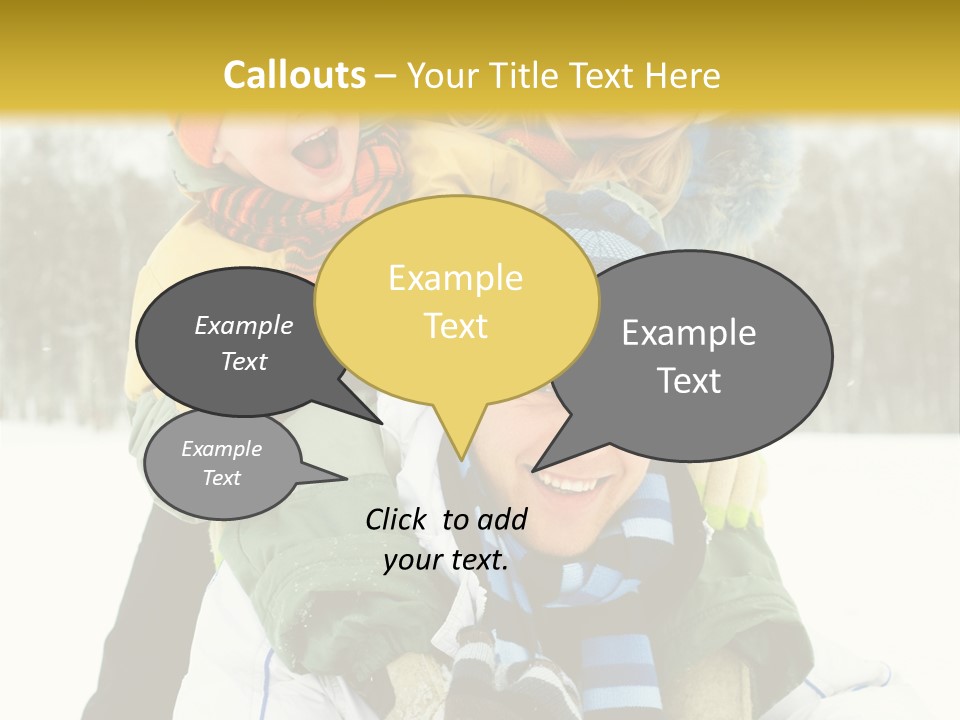 Ride Clothes Trees PowerPoint Template