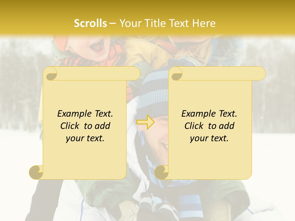 Ride Clothes Trees PowerPoint Template