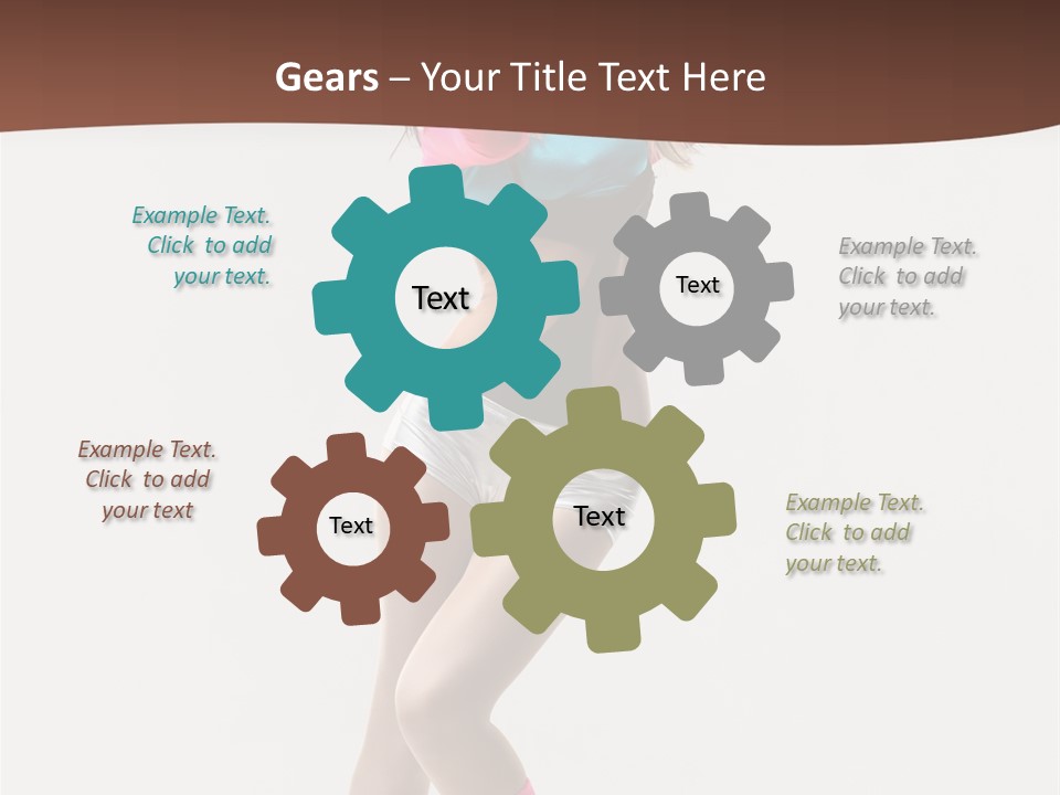 Gymnastic Moving Dancer PowerPoint Template