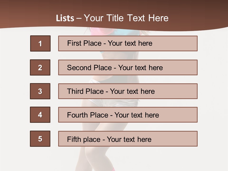 Gymnastic Moving Dancer PowerPoint Template