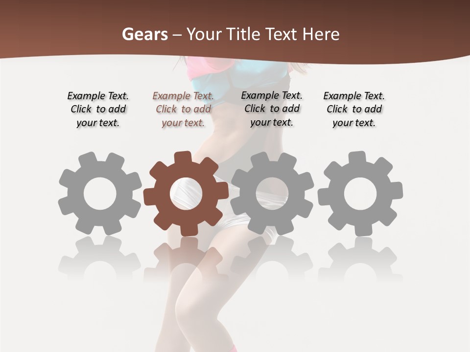 Gymnastic Moving Dancer PowerPoint Template