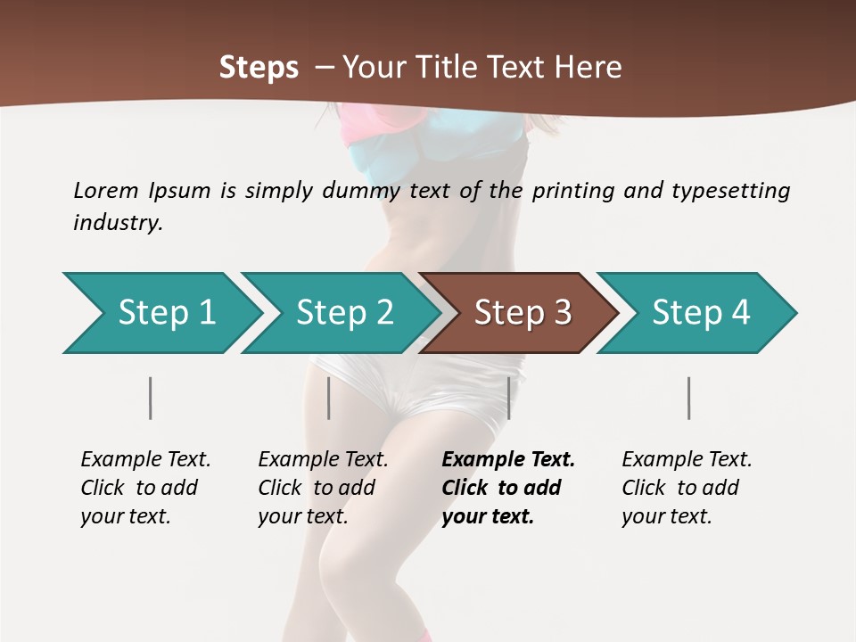 Gymnastic Moving Dancer PowerPoint Template