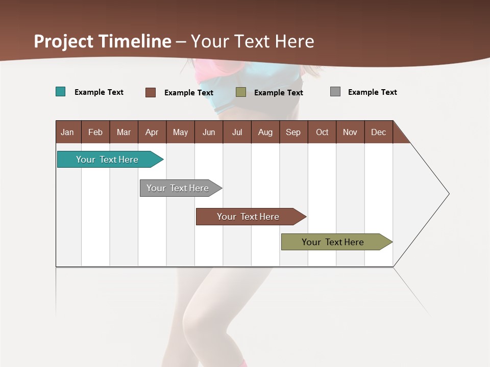 Gymnastic Moving Dancer PowerPoint Template