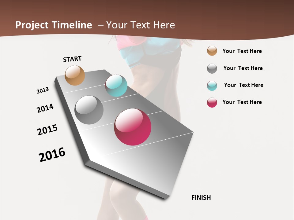 Gymnastic Moving Dancer PowerPoint Template