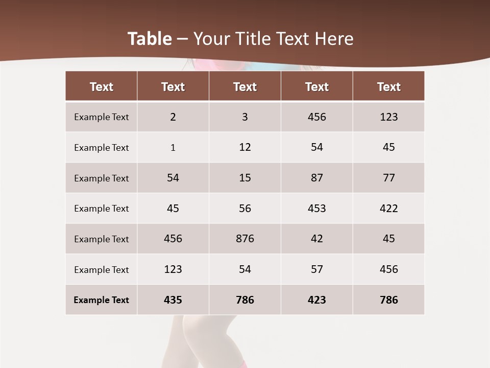 Gymnastic Moving Dancer PowerPoint Template