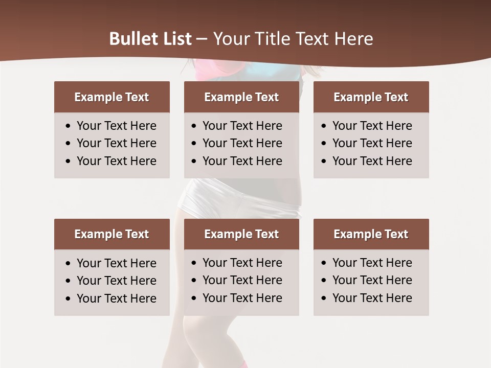 Gymnastic Moving Dancer PowerPoint Template