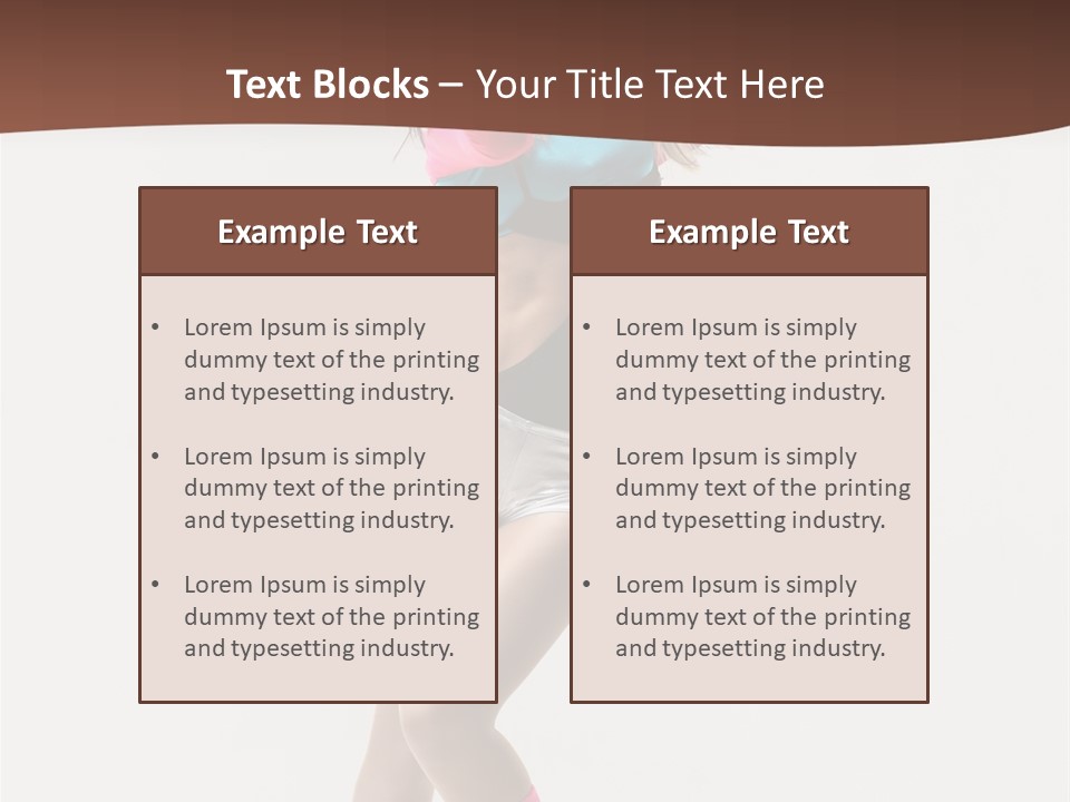 Gymnastic Moving Dancer PowerPoint Template