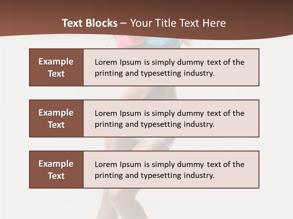 Gymnastic Moving Dancer PowerPoint Template