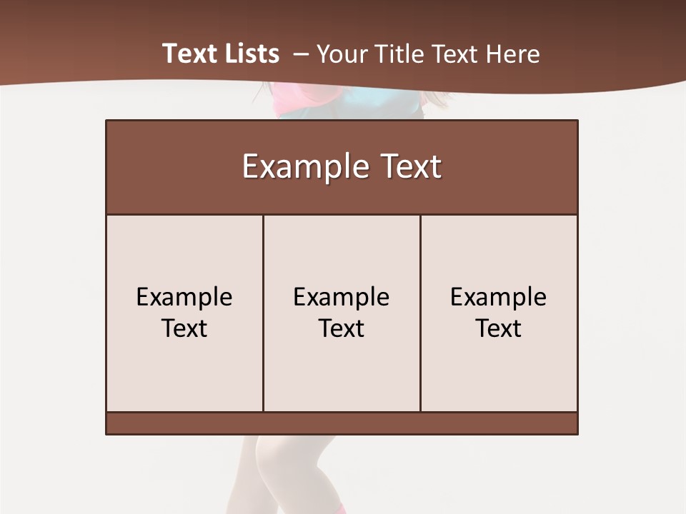 Gymnastic Moving Dancer PowerPoint Template