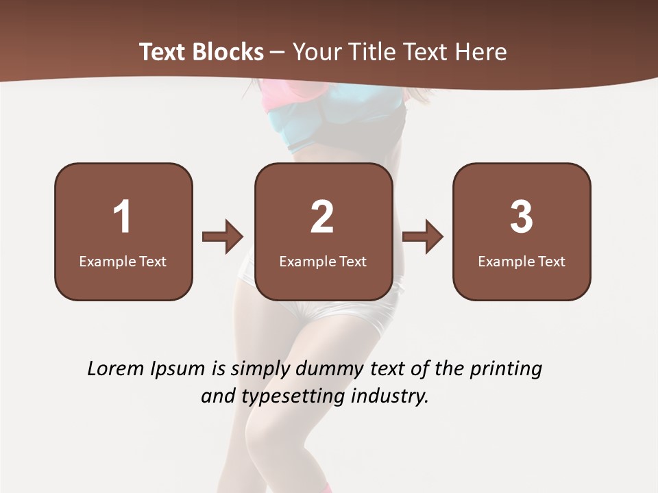 Gymnastic Moving Dancer PowerPoint Template