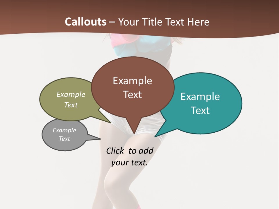 Gymnastic Moving Dancer PowerPoint Template