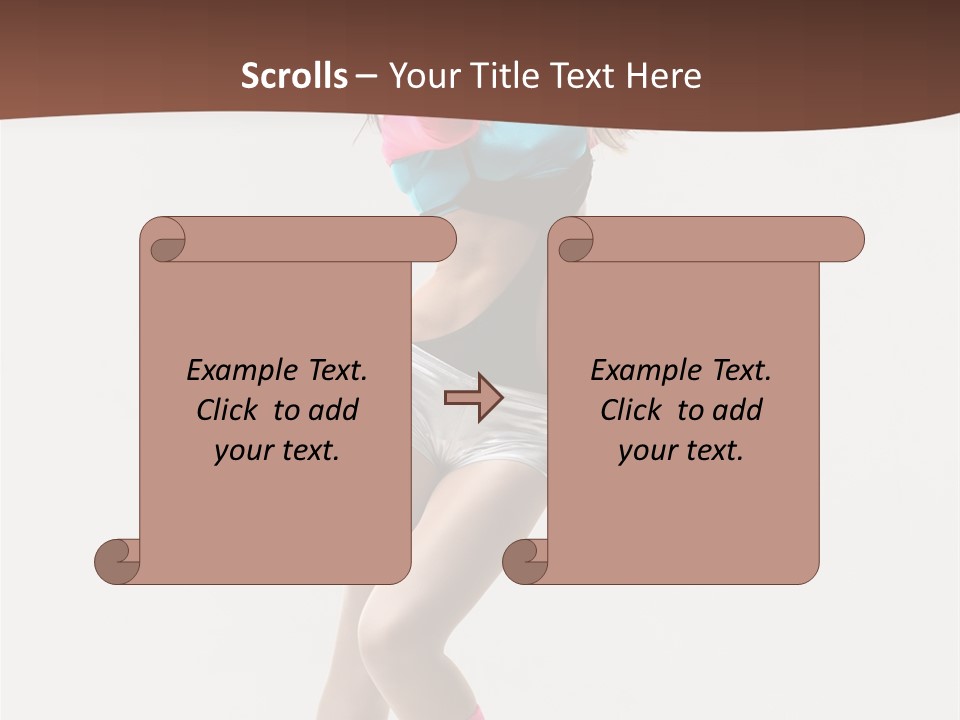 Gymnastic Moving Dancer PowerPoint Template