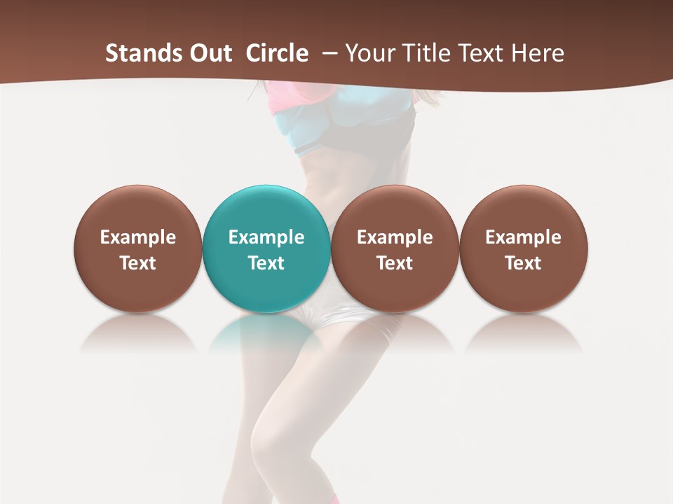 Gymnastic Moving Dancer PowerPoint Template