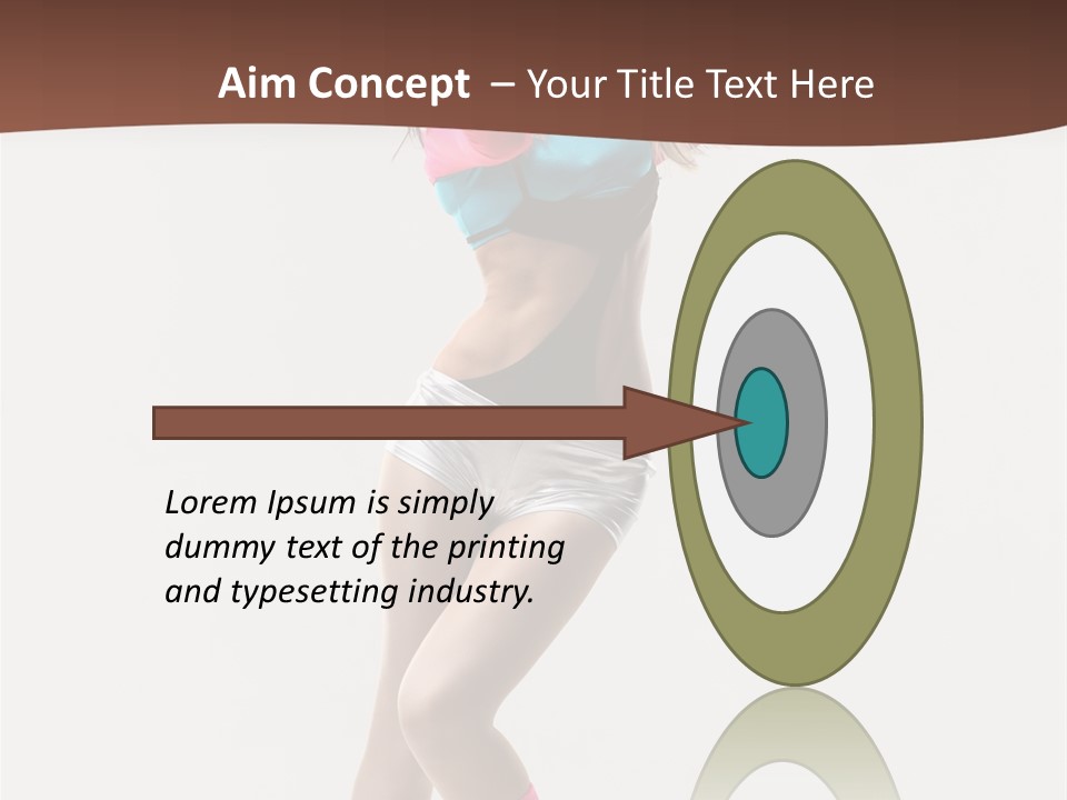 Gymnastic Moving Dancer PowerPoint Template