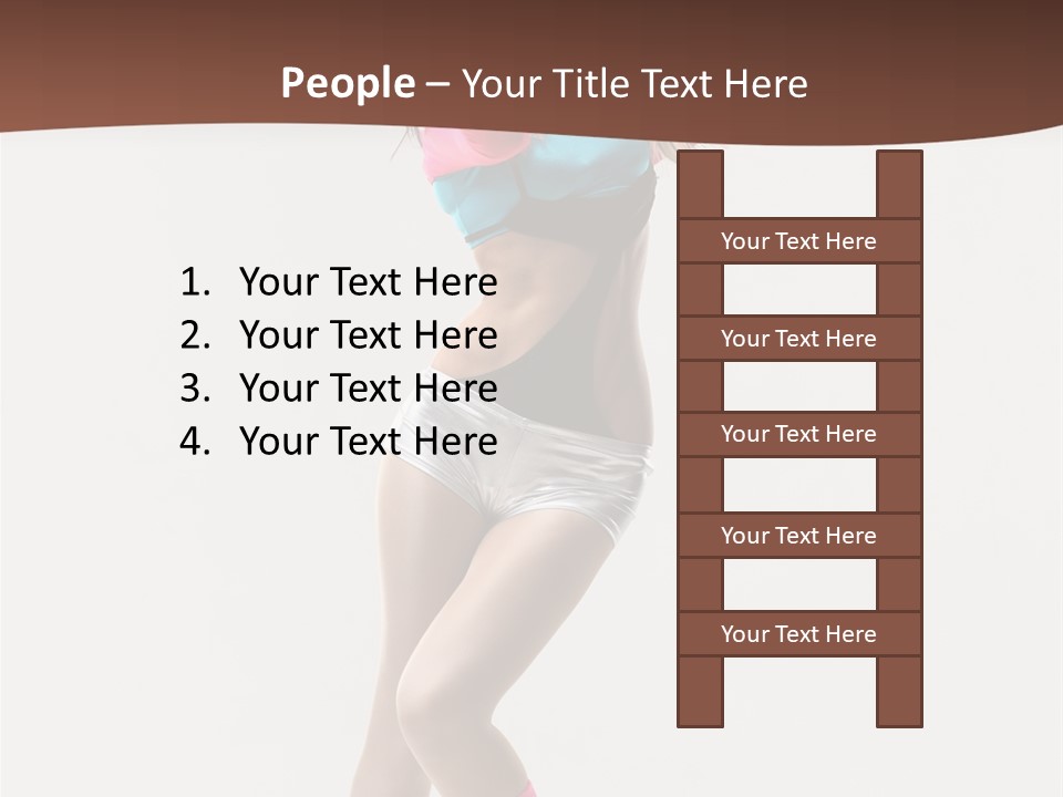 Gymnastic Moving Dancer PowerPoint Template