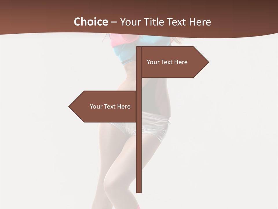 Gymnastic Moving Dancer PowerPoint Template