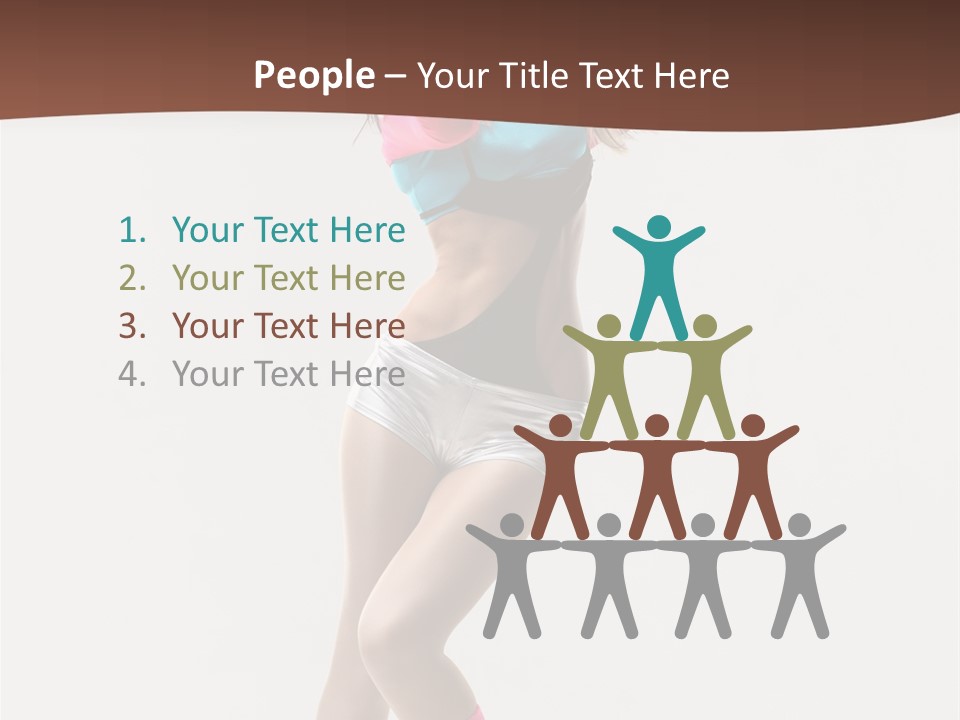 Gymnastic Moving Dancer PowerPoint Template