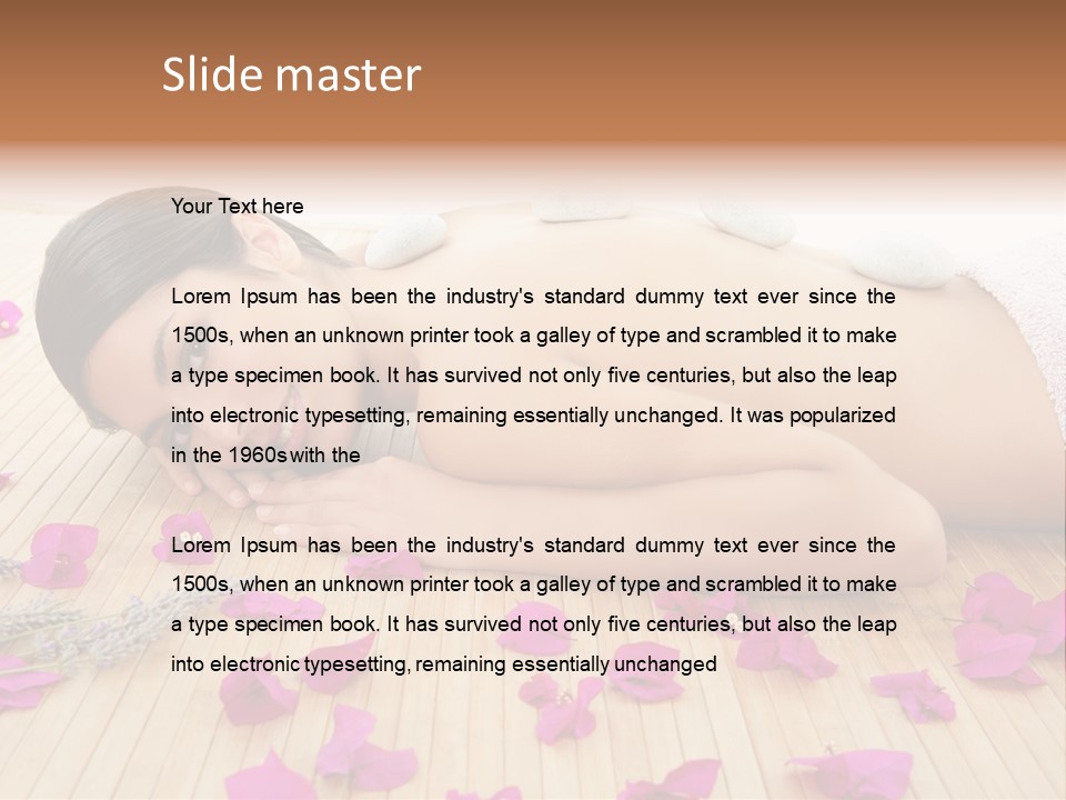 Brunette Zen Healthcare PowerPoint Template