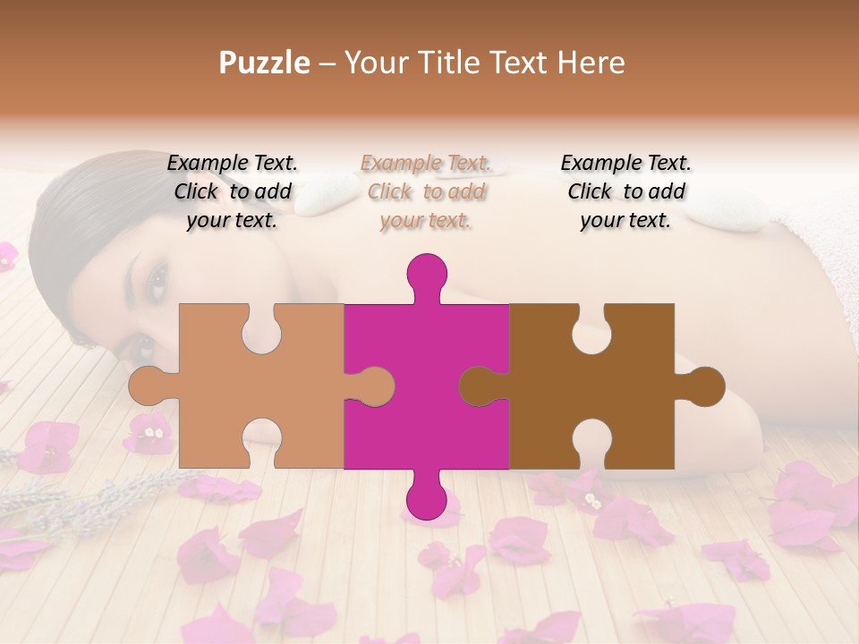 Brunette Zen Healthcare PowerPoint Template