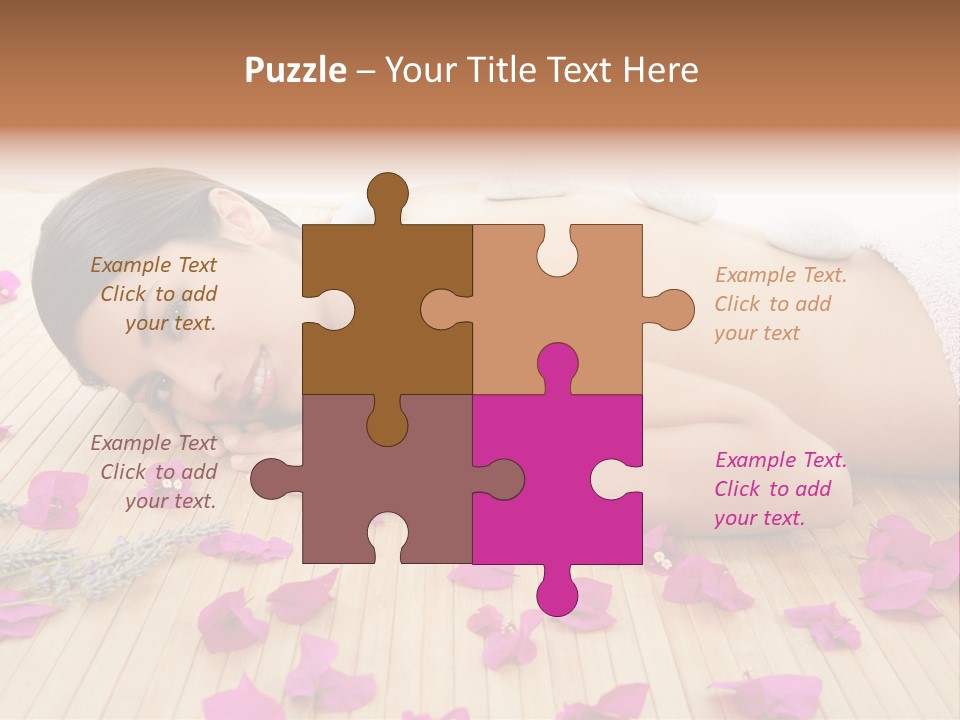 Brunette Zen Healthcare PowerPoint Template