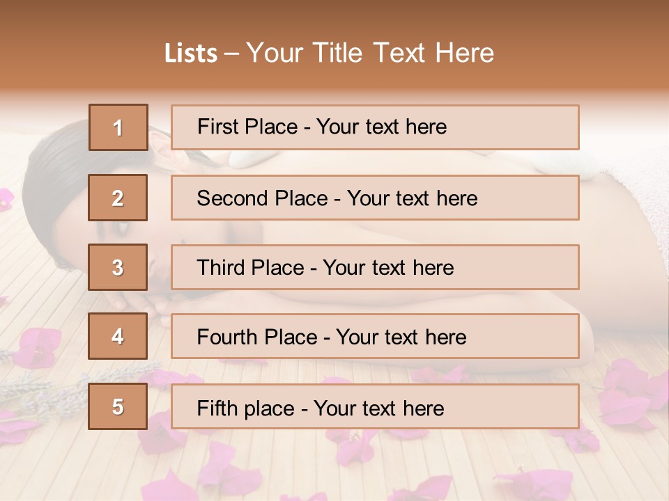 Brunette Zen Healthcare PowerPoint Template