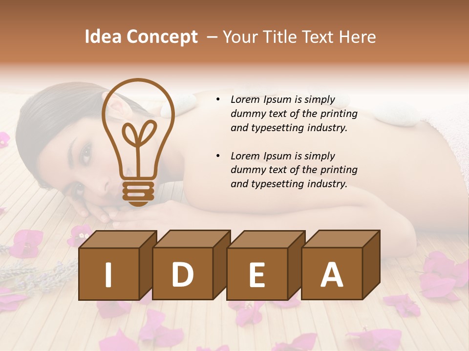 Brunette Zen Healthcare PowerPoint Template