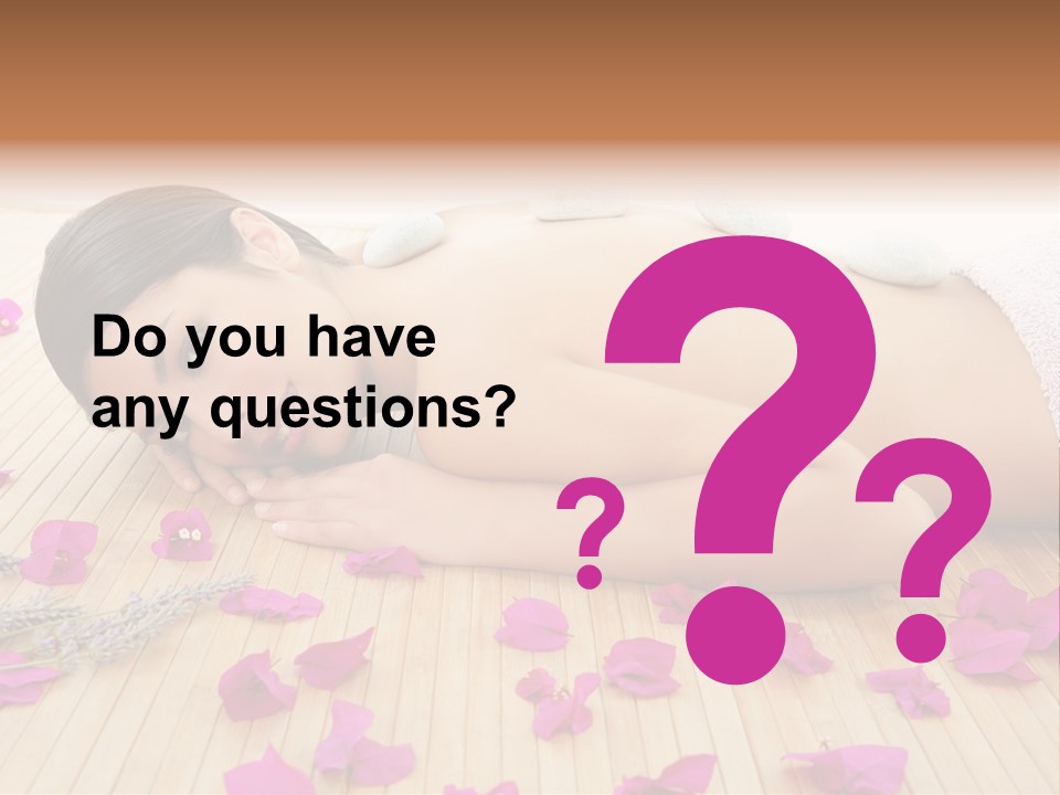 Brunette Zen Healthcare PowerPoint Template