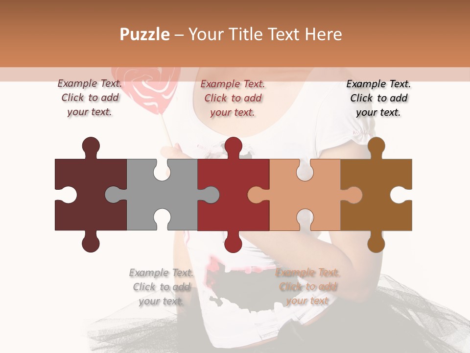 Cheerful Beautiful Licking PowerPoint Template